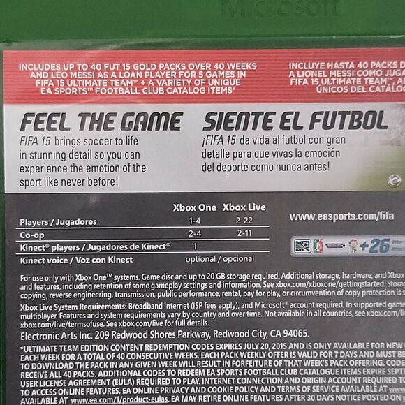 FIFA 15 -- Ultimate Edition (Microsoft Xbox One, 2014) - Picture 4 of 4